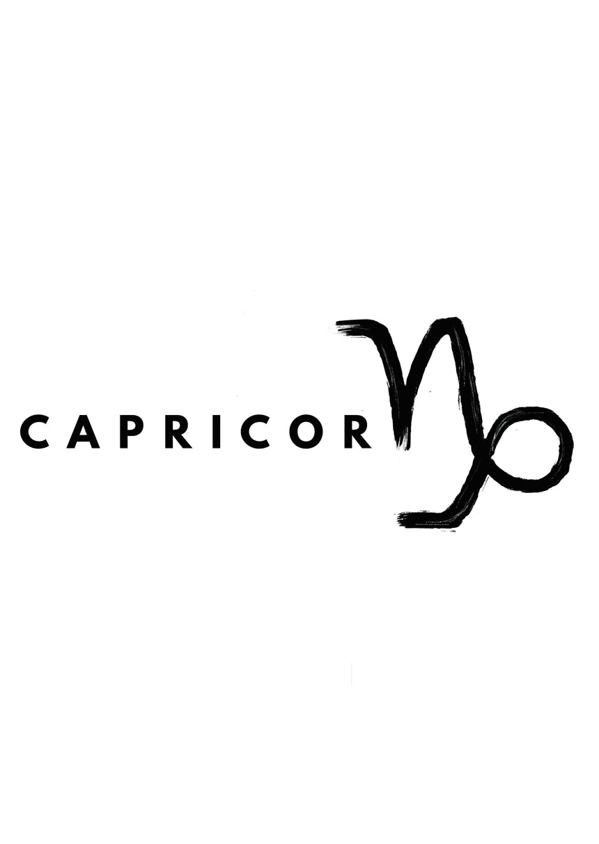CAPRICORN - T-Shirts (Black Letters)