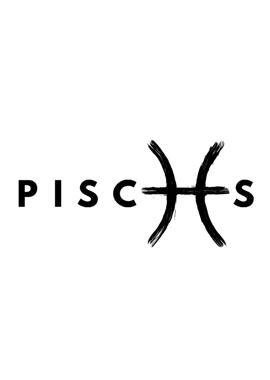 PISCES - T-Shirts (Black Letters)